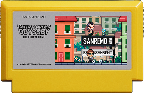FantaSanremo Odyssey cartridge mockup